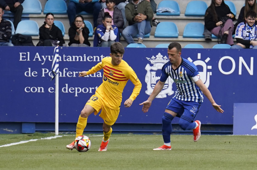 El Barça Atlètic gana en Ponferrada y se sitúa a 3 puntos del Depor