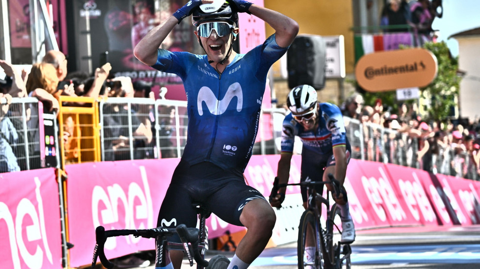 Pelayo Sánchez conquista la primera etapa española en el Giro