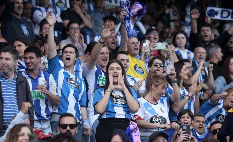 Actualización: Entradas agotadas para el Depor-Real Unión a la espera de liberación de asientos de socios