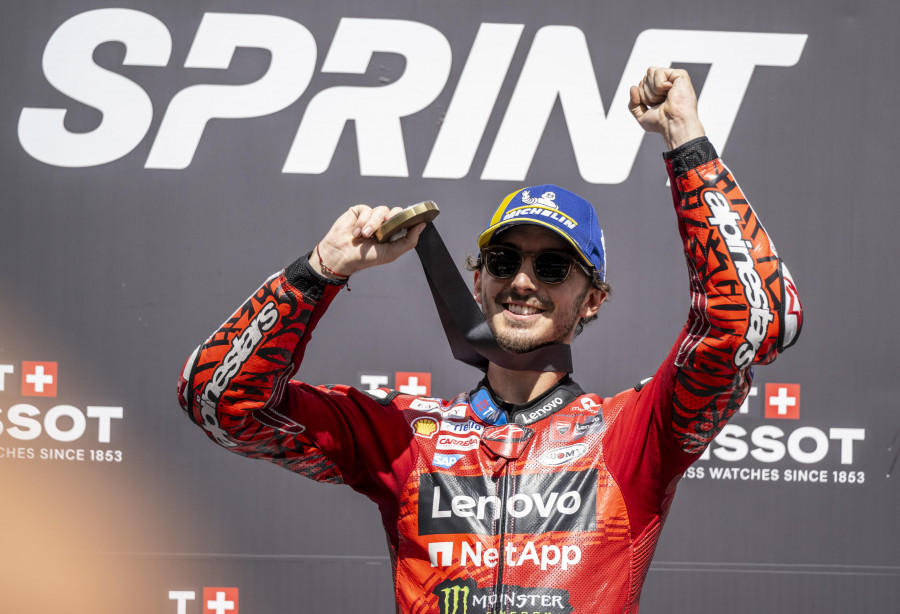 Bagnaia consigue su primer triunfo 'al sprint' de 2024