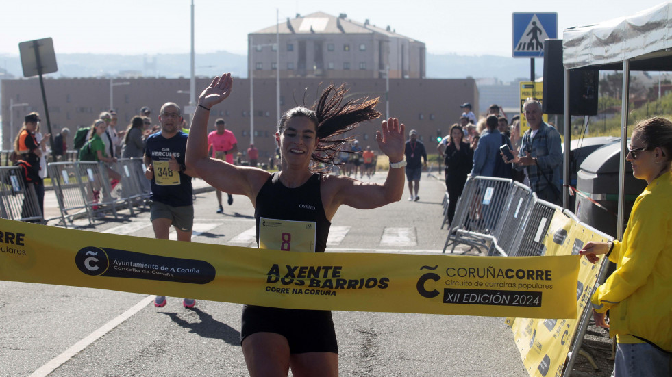 Facundo Médard y Paloma Gándara ganan la carrera popular de Los Rosales