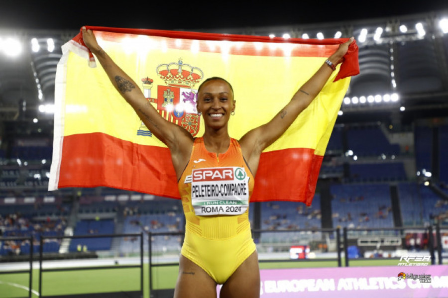 Ana Peleteiro, campeona continental  de triple salto