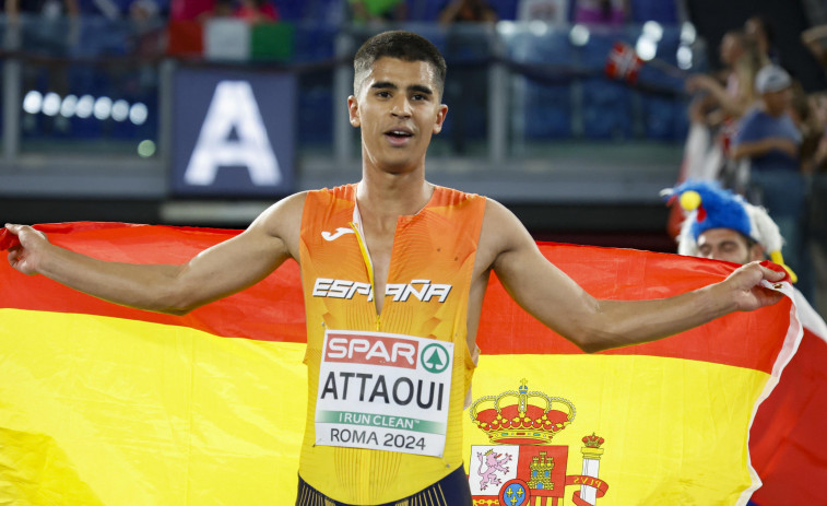 Mohamed Attaoui, subcampeón de Europa de 800 metros