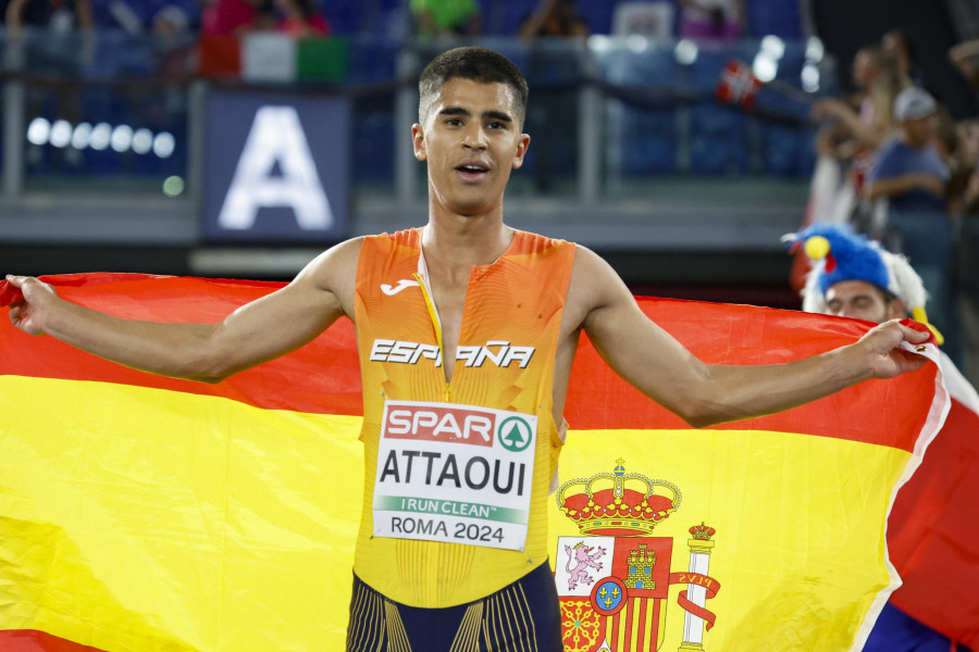 Mohamed Attaoui, subcampeón de Europa de 800 metros