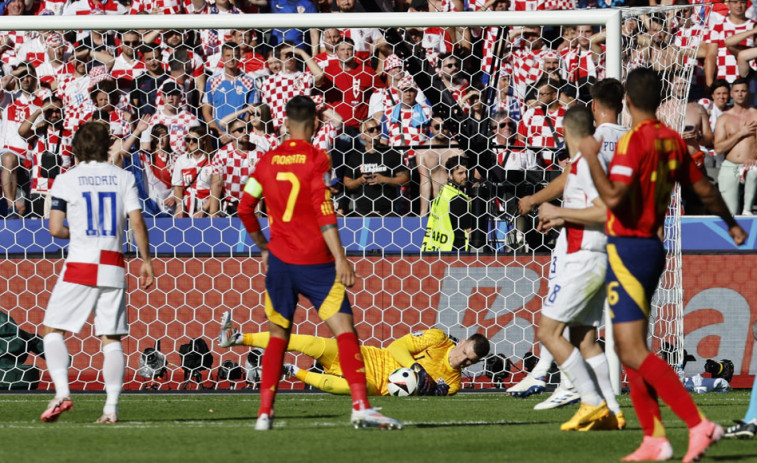 Eurocopa | La selección española golea a la combativa Croacia (3-0)