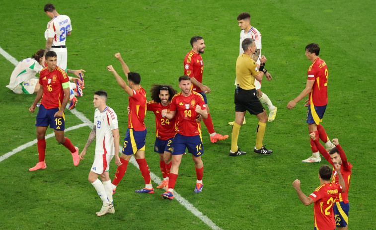 España desborda a Italia (1-0) y se clasifica como primera de grupo