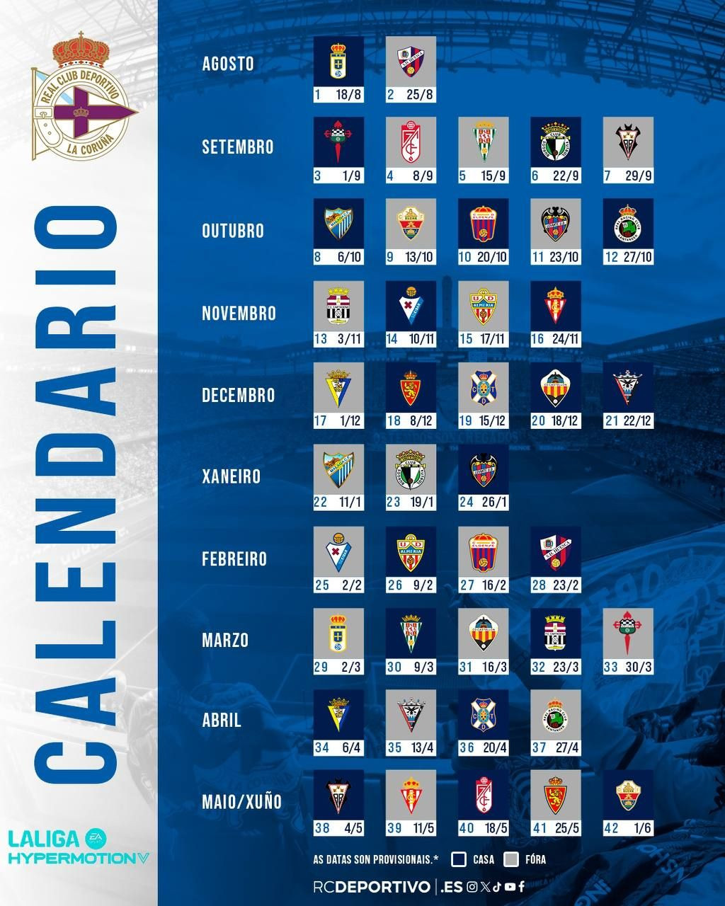 Calendario depor