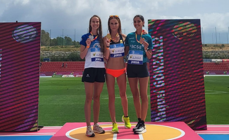 La gallega Antía Chamosa, subcampeona de España de marcha