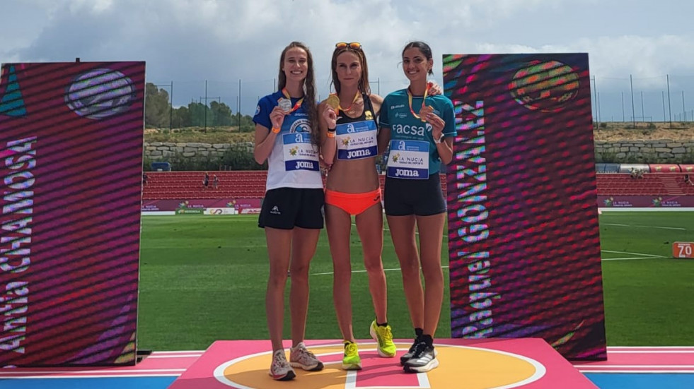 La gallega Antía Chamosa, subcampeona de España de marcha