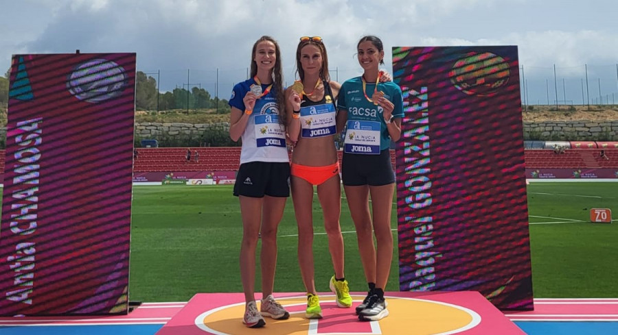 La gallega Antía Chamosa, subcampeona de España de marcha