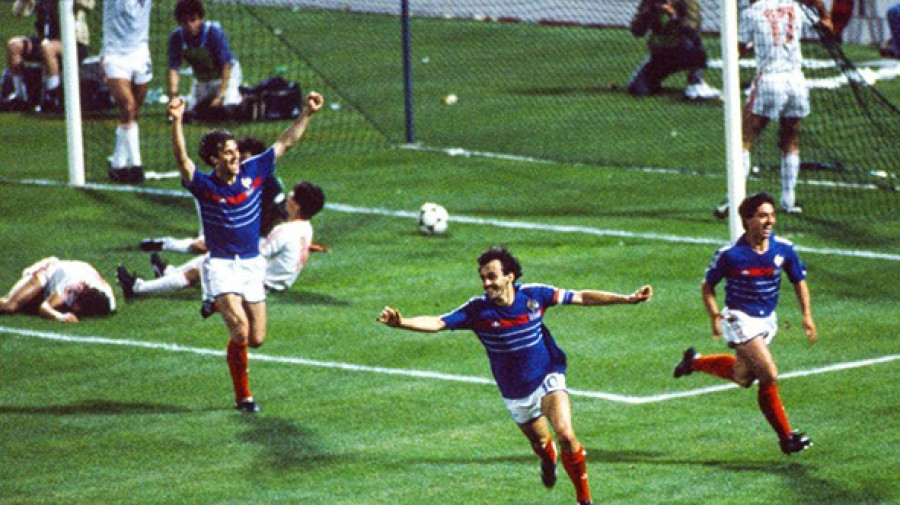 El legendario gol de Platini a Portugal