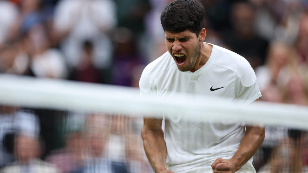 Alcaraz, a cuartos de Wimbledon tras ganar en 4 sets a Humbert