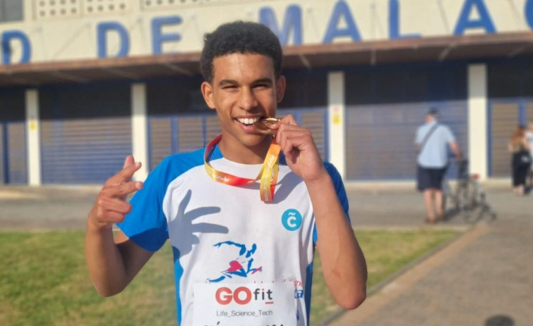 Sebastián Bascoy, bronce en 200 metros en el Nacional sub-18