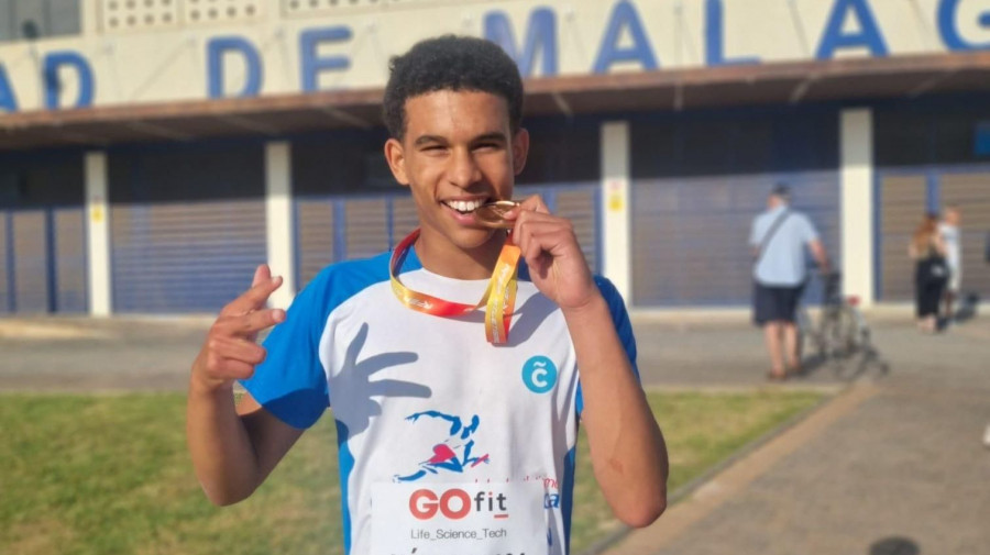 Sebastián Bascoy, bronce en 200 metros en el Nacional sub-18