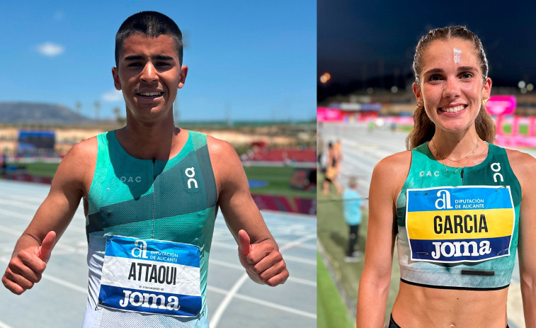 Mohamed Attaoui y Marta García baten los récords de España de 800 y 2.000 en Mónaco