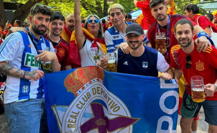 La camiseta del Dépor, presente en Berlín