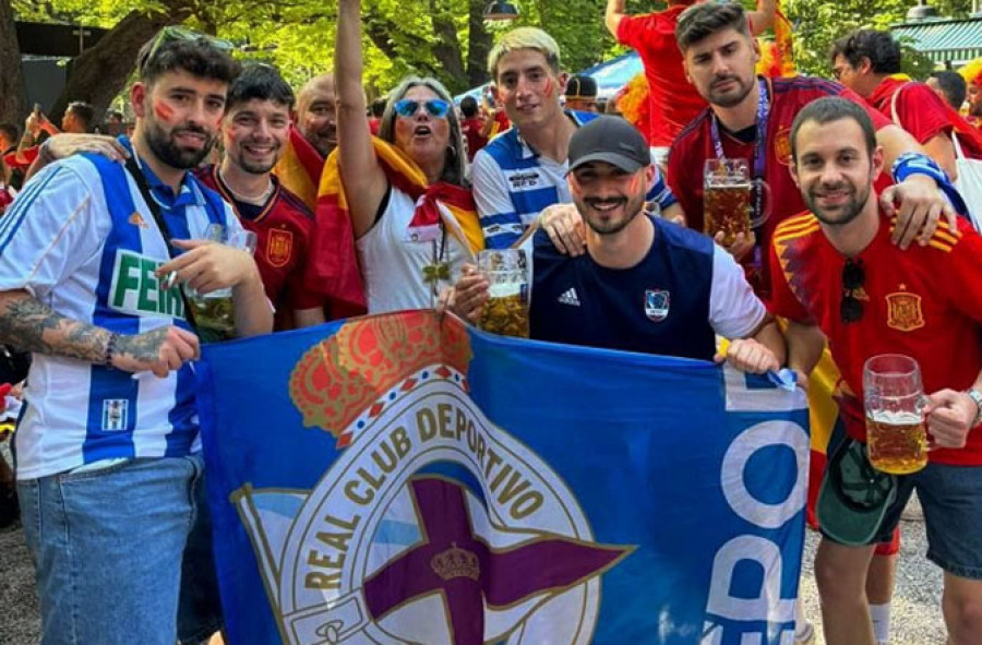 La camiseta del Dépor, presente en Berlín