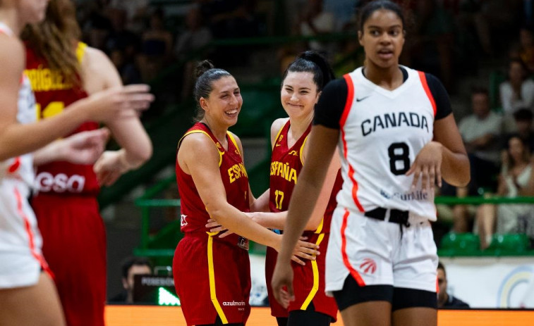 España se exhibe en defensa ante Canadá en su último partido de preparación (68-48)