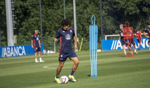 Pablo García aguanta el ritmo del primer equipo