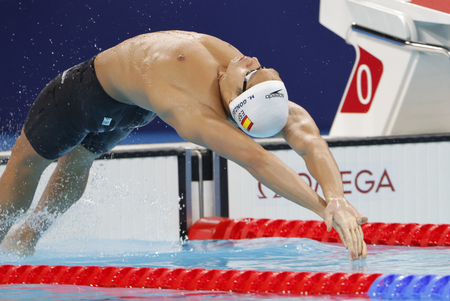 Hugo González, sexto en la final de 100 metros espalda