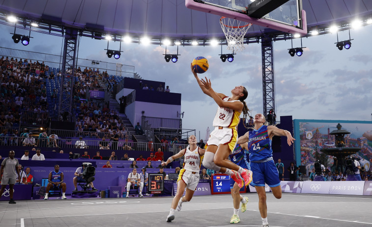 España debuta con victoria ante Azerbayán en baloncesto 3x3 femenino (18-16)