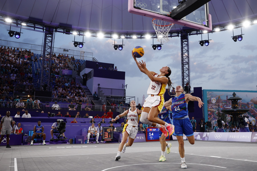 España debuta con victoria ante Azerbayán en baloncesto 3x3 femenino (18-16)