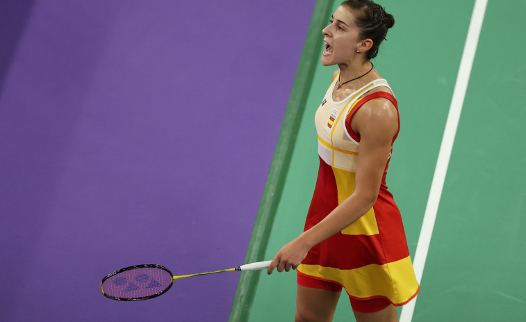 Carolina Marín grita hacia las semifinales de París y quiere más