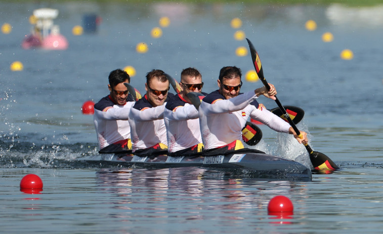 El K4 de Carlos Arévalo, directo a la semifinal