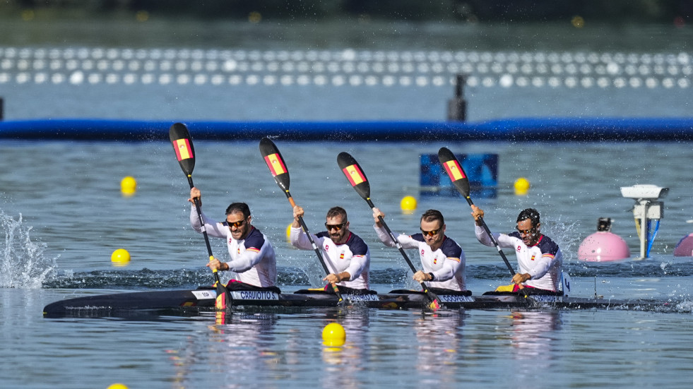 El K4 500 de Arévalo, sobrado a la final olímpica