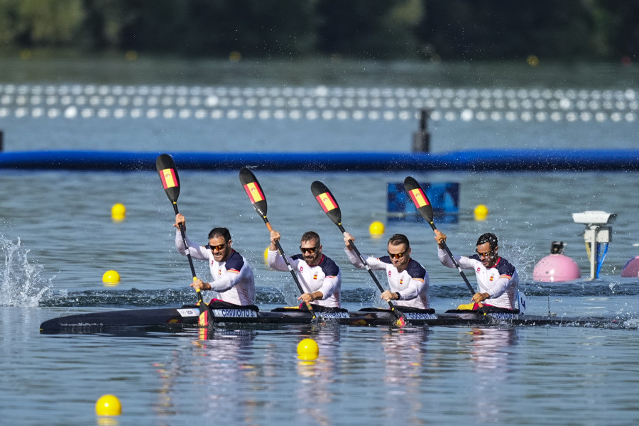 El K4 500 de Arévalo, sobrado a la final olímpica