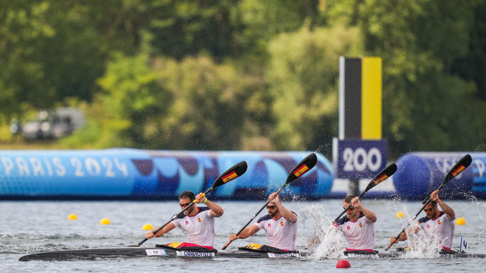 El K4 de Arévalo se baña en bronce