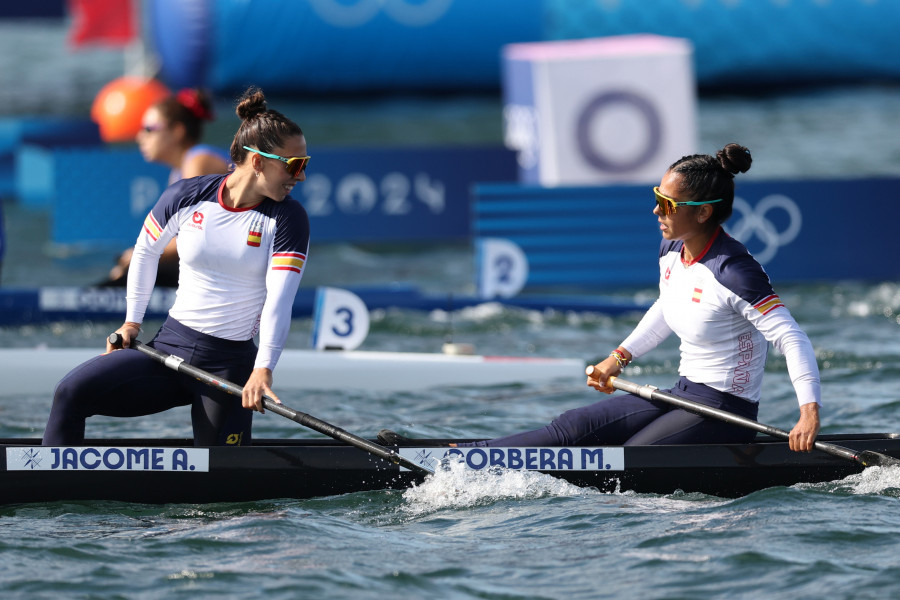 María Corbera y Antía Jácome acaban sextas en la final de C2 500 m de Paris 2024