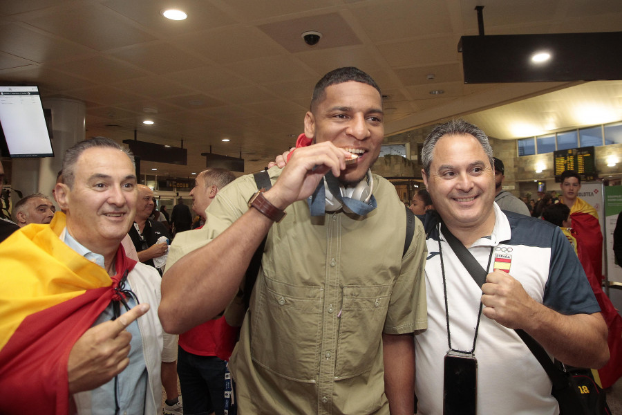 Enmanuel Reyes y su bronce olímpico ya están en A Coruña