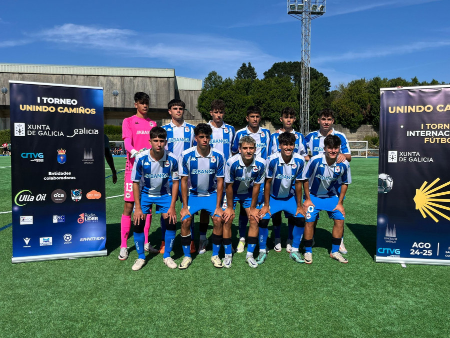 El Juvenil A del Dépor, subcampeón del trofeo Unindo Camiños