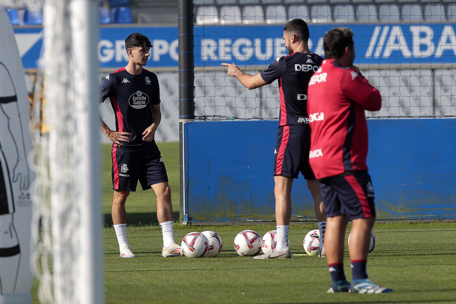 Charlie Patiño ya se entrena con el Dépor en Abegondo