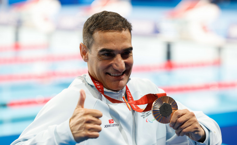 Miguel Luque suma con un bronce su séptima medalla consecutiva paralímpica en los 50 braza