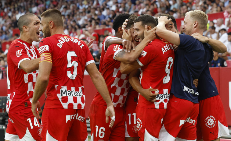 Victoria solvente del Girona ante un Sevilla ya en crisis (0-2)