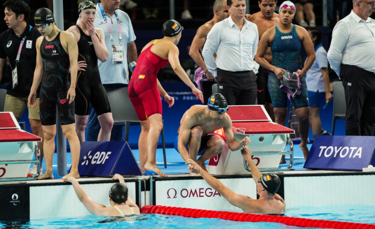 El relevo 4x100 estilos da el segundo bronce de la jornada en la piscina