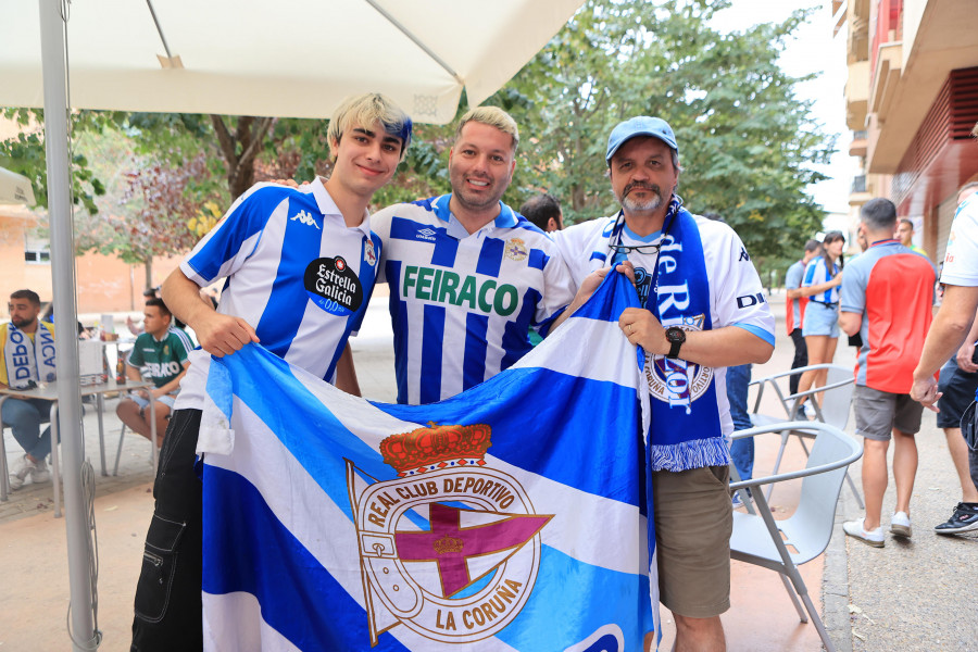 Casi una veintena de peñas blanquiazules y más de un centenar de hinchas esta noche en Córdoba