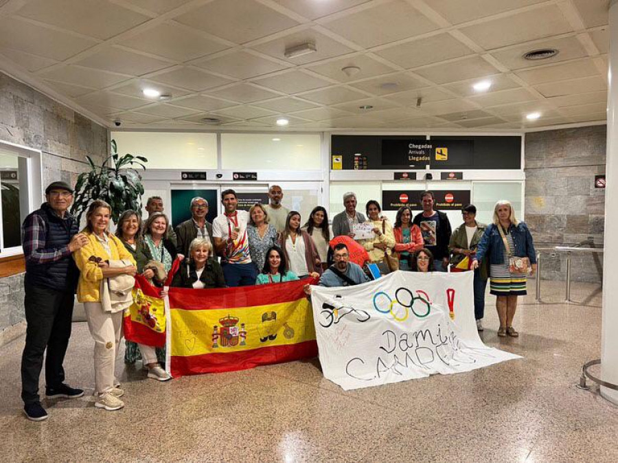 El bronce paralímpico de Damián Ramos ya está en A Coruña