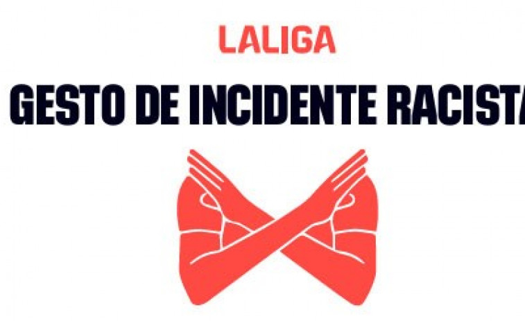 Así es el gesto de incidente racista implantado por LaLiga y la RFEF en todas sus competiciones