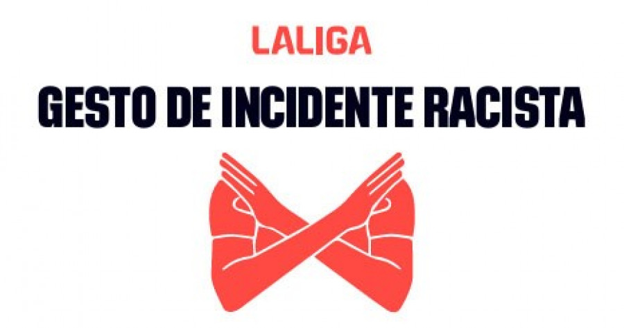 Así es el gesto de incidente racista implantado por LaLiga y la RFEF en todas sus competiciones