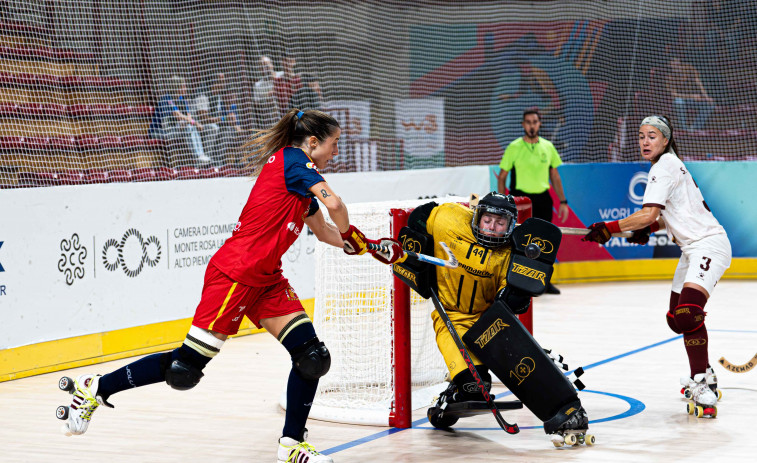 La coruñesa María Sanjurjo, campeona del mundo de hockey con la selección española