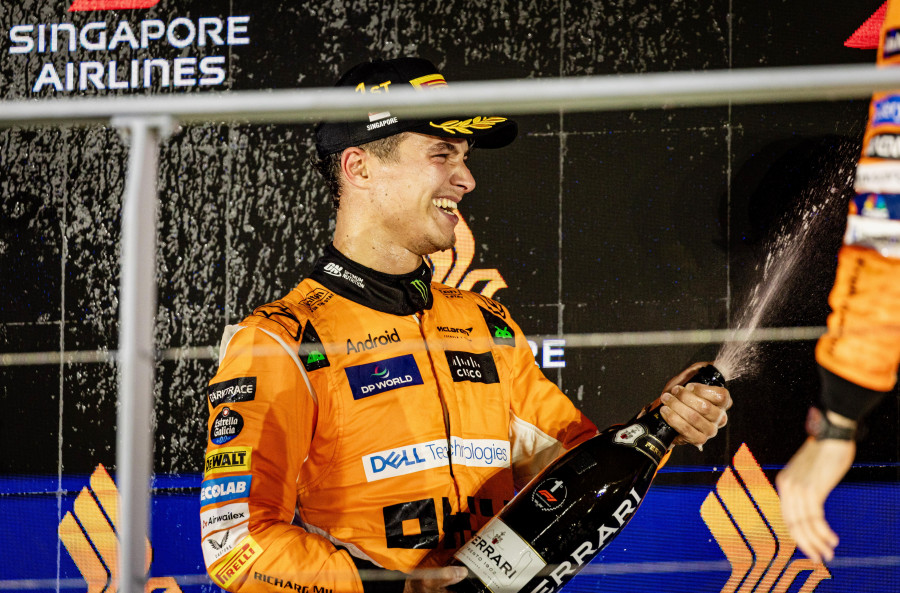 Norris gana, pero Verstappen resiste en Singapur