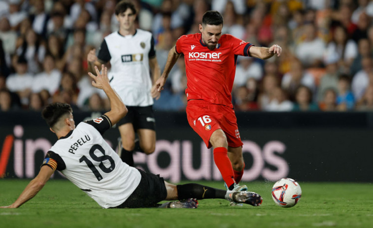 Osasuna suma su primer punto como visitante en Mestalla (0-0)