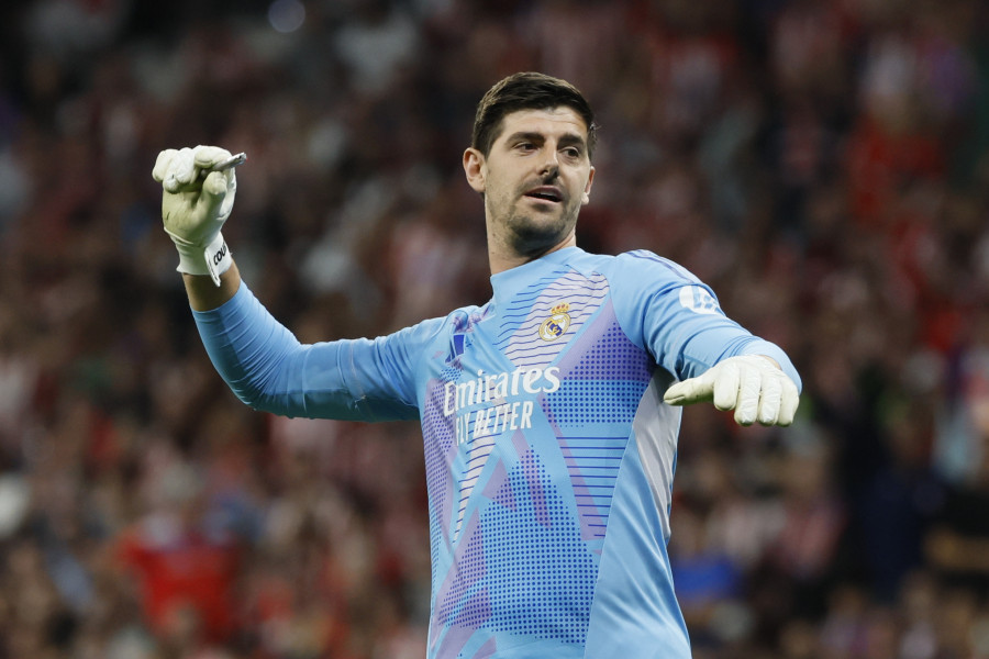 Courtois será baja por una lesión muscular