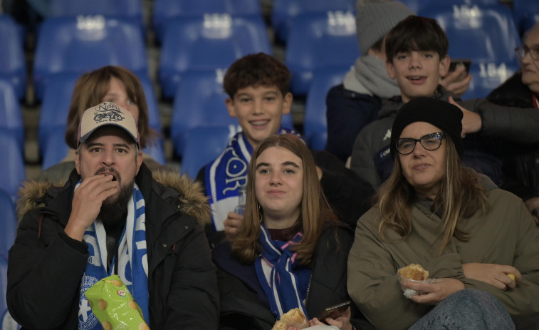 Bocadillo de ilusión en Riazor