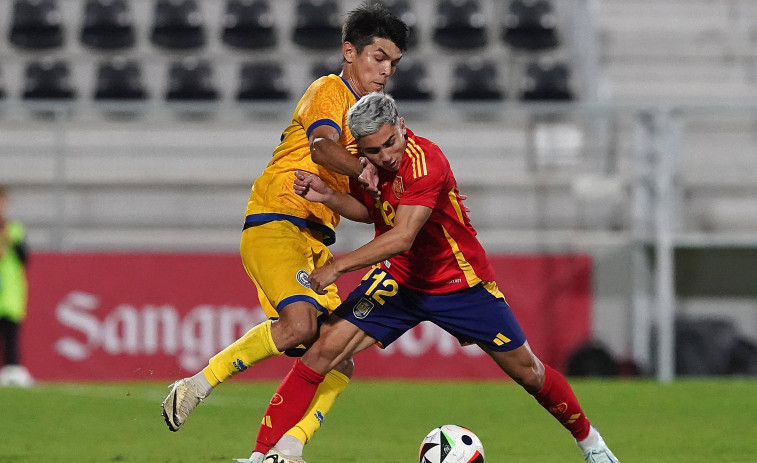 Yeremay debuta con media hora en la victoria de España sub-21 ante Kazajistán (4-3)