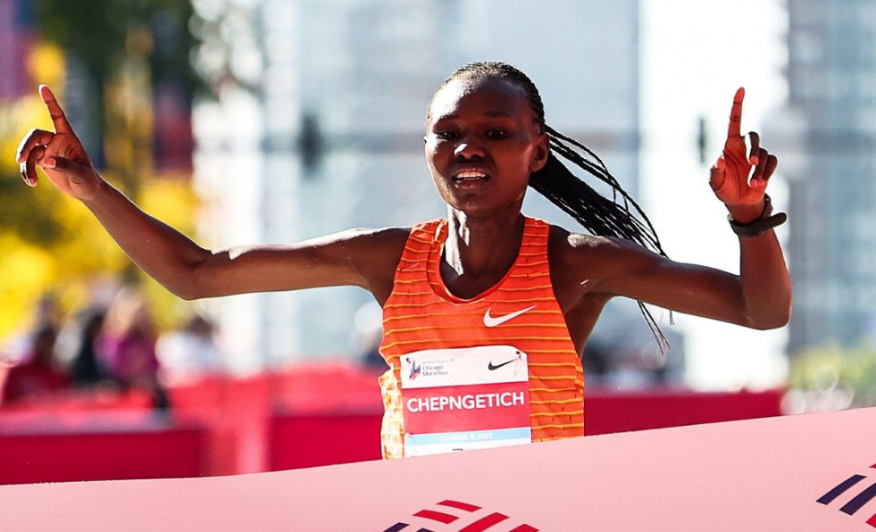 La keniana Chepngetich bate en Chicago el récord del mundo femenino de maratón