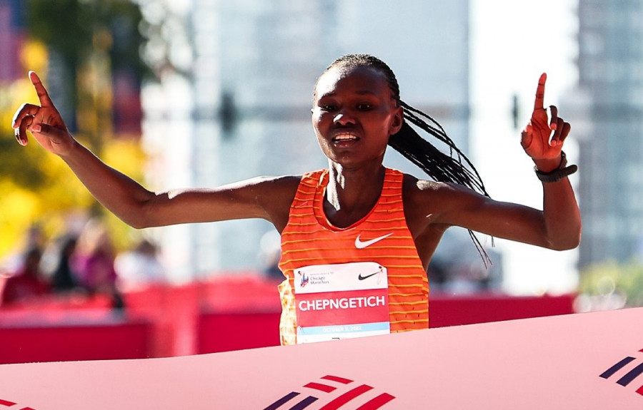 La keniana Chepngetich bate en Chicago el récord del mundo femenino de maratón